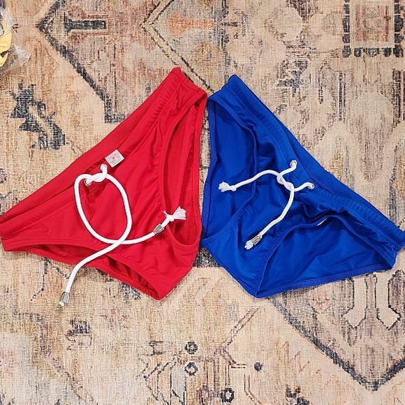 Other - Men's Red and Blue Swim Briefs
